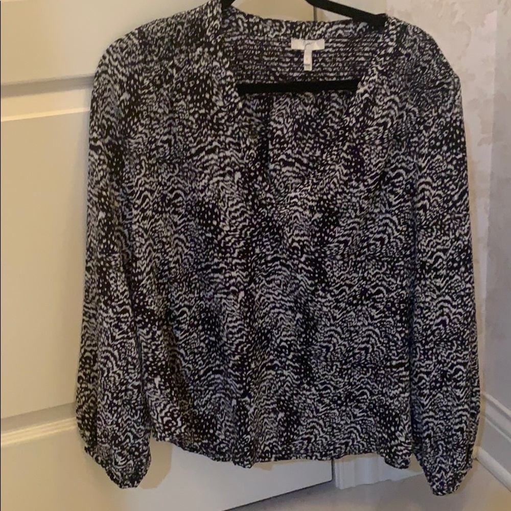 Joie long sleeve silk blouse